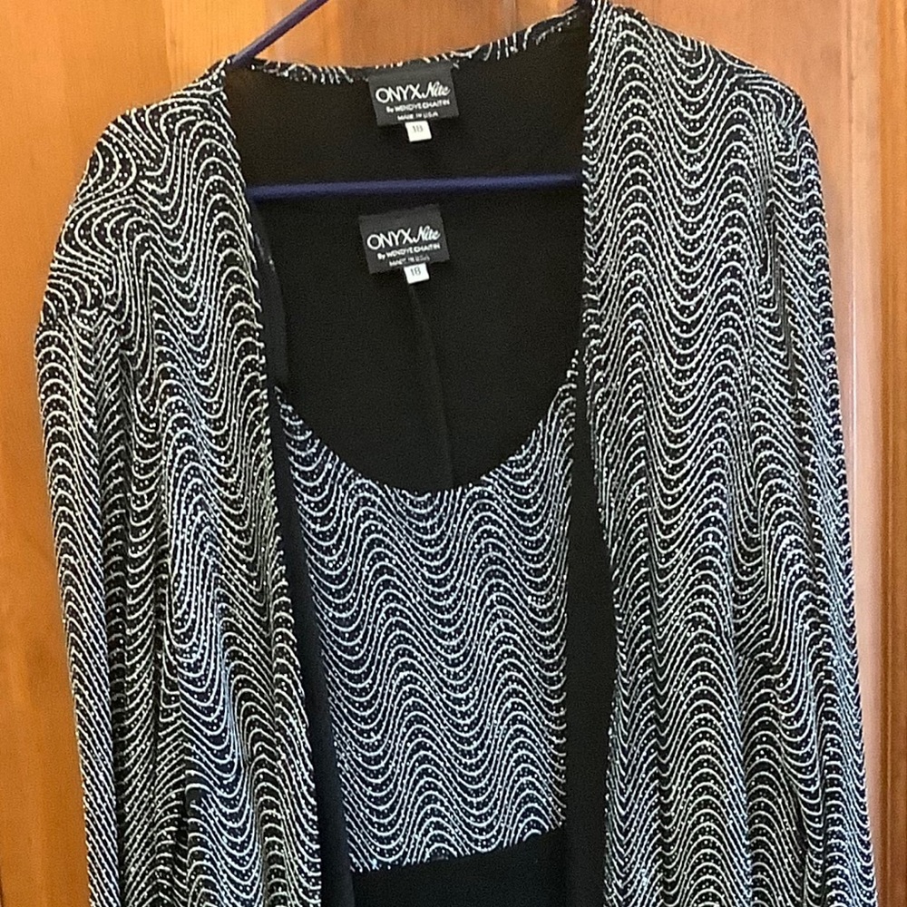 Black and Silver Dress